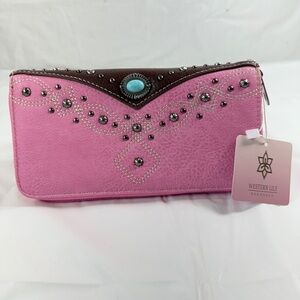 Actions Imports  Zip Around Wallet  western Lily handbags Wallet